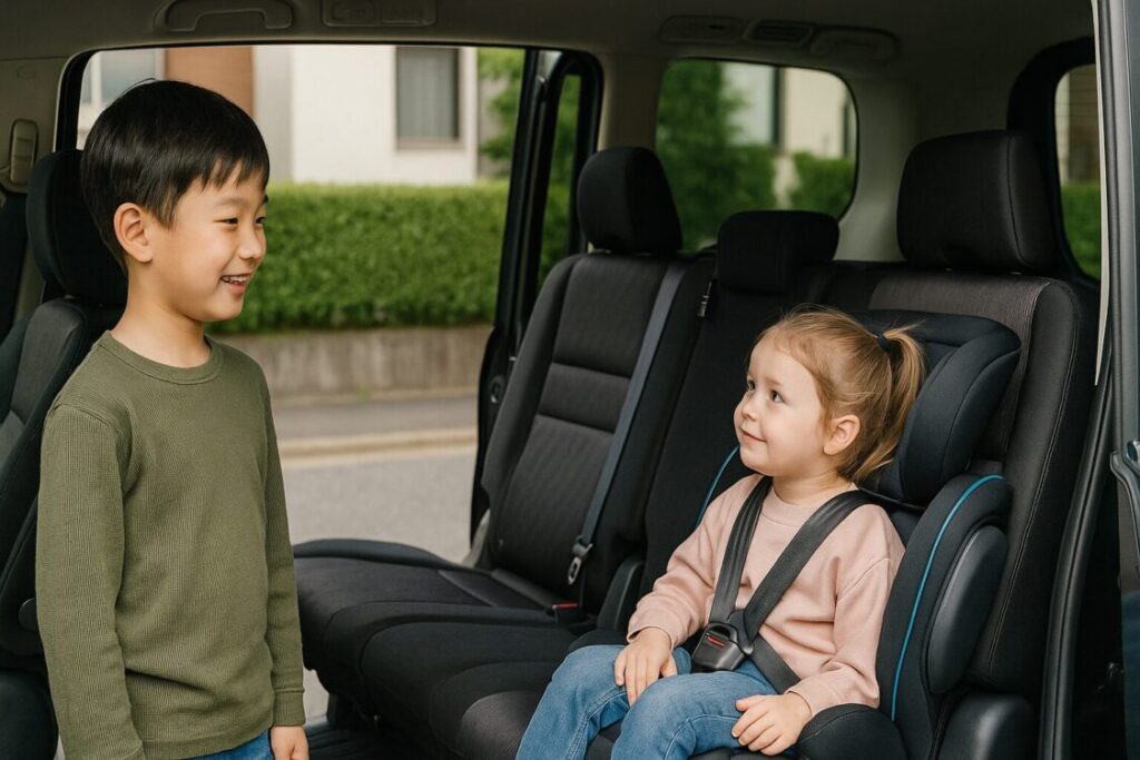 ファミカーオンライン | チャイルドシートは後部座席のどっち側?安全な位置と選び方を解説 ファミカーオンライン | チャイルドシートは後部座席のどっち側?安全な位置と選び方を解説